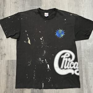 VTG Chicago World Tour 1993 Paint Thrashed Single Stitch 90s USA Band T Shirt XL